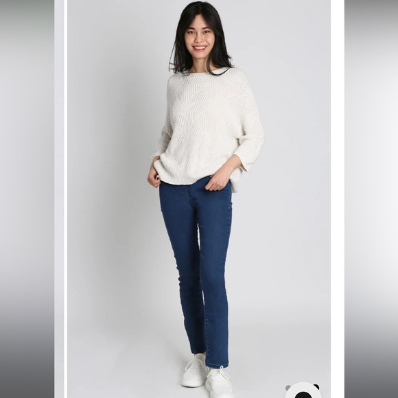 Jach's girlfriend medium wash straight fit stretch GF denim jeans size 38/32 - Picture 1 of 7